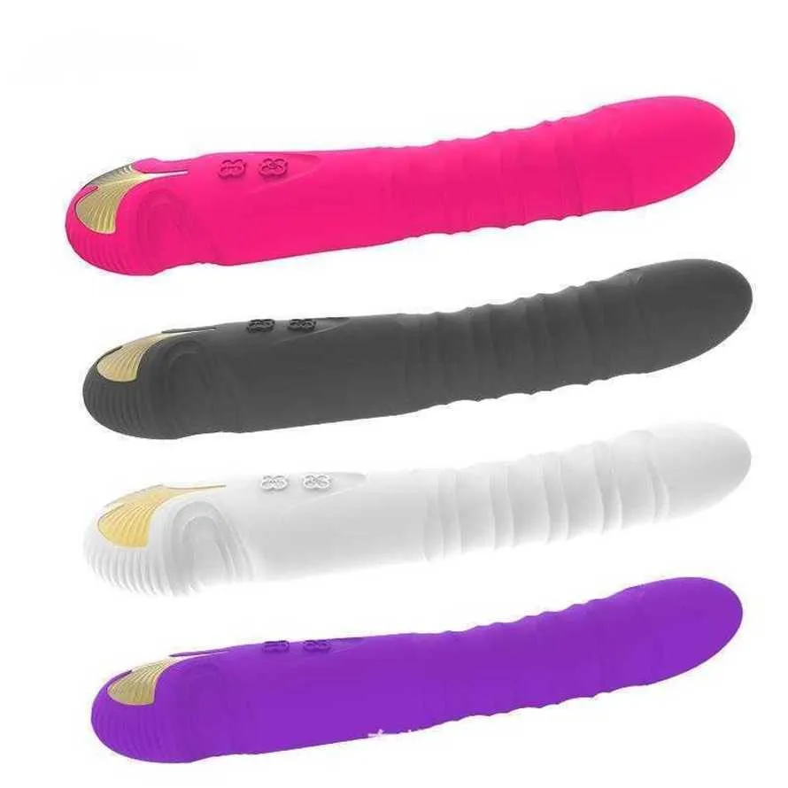 Verkoop grote vibrator seksspeeltje speelgoedproducten Womens Cannon Machine Automatische plug-in Variabele frequentie Massage Vibrerende staaf Schroefdraadvibrators voor vrouwen 231129