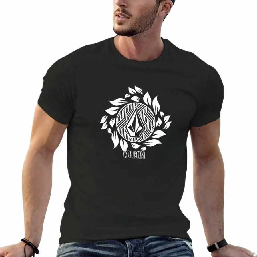 nuova maglietta Volcom Trending 21 T-shirt oversize magliette dei pesi massimi T-shirt per un ragazzo anime abbigliamento uomo M2BQ #