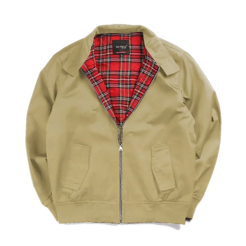 2023 Chamarras Para Hombre European Solid Classic Retro Vintage Bomber Jacket Men Windbreaker Streetwear Trendy Coats z2ie
