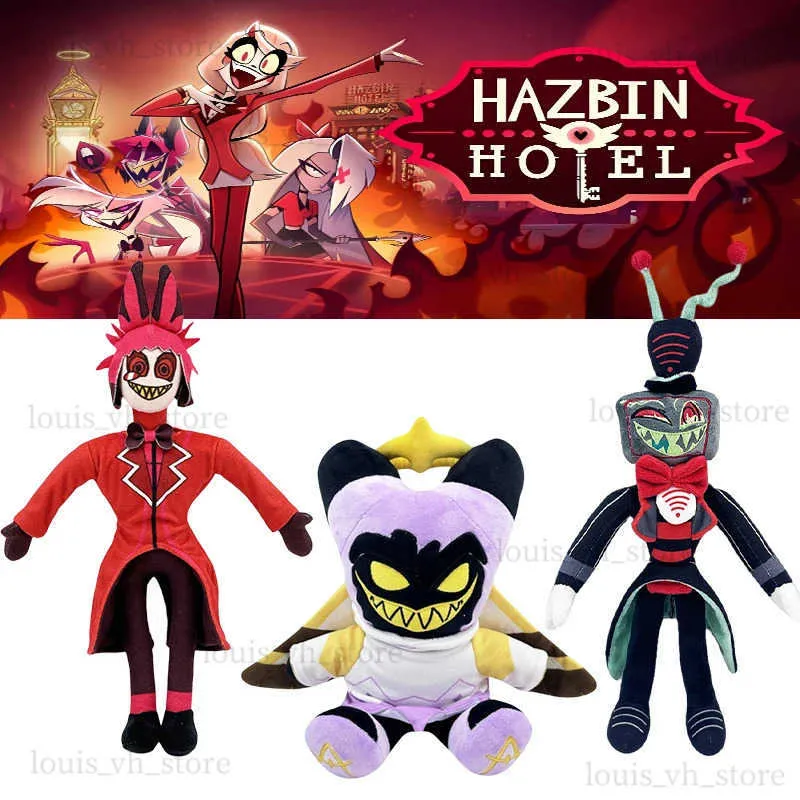 Action Toy Figures Hazbin Hotel Plush Toy Cute Anime Figure Asmodeus loona Stolas loo Land Plushie Doll mjuk fylld kawaii tecknad plyschmodell T240325