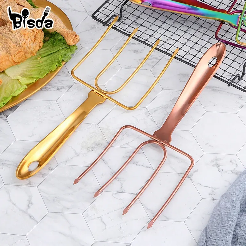 Forks 1 PCS Barbekü Çatal Paslanmaz Çelik Türkiye Çatal Şükran Günü Kömür Barbekü Aracı Izgara Sığır Kebab Tavuk Şişleri