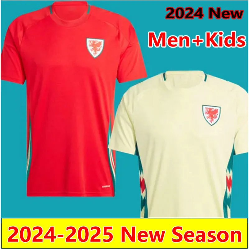 2024 Wilson Galler Futbol Formaları Balya James Ramsey Futbol Gömlek Ulusal Ev Uzakta Maillots Brooks B. Davies Moore Roberts Ampadu Johnson Erkekler Kit Kids Uniform