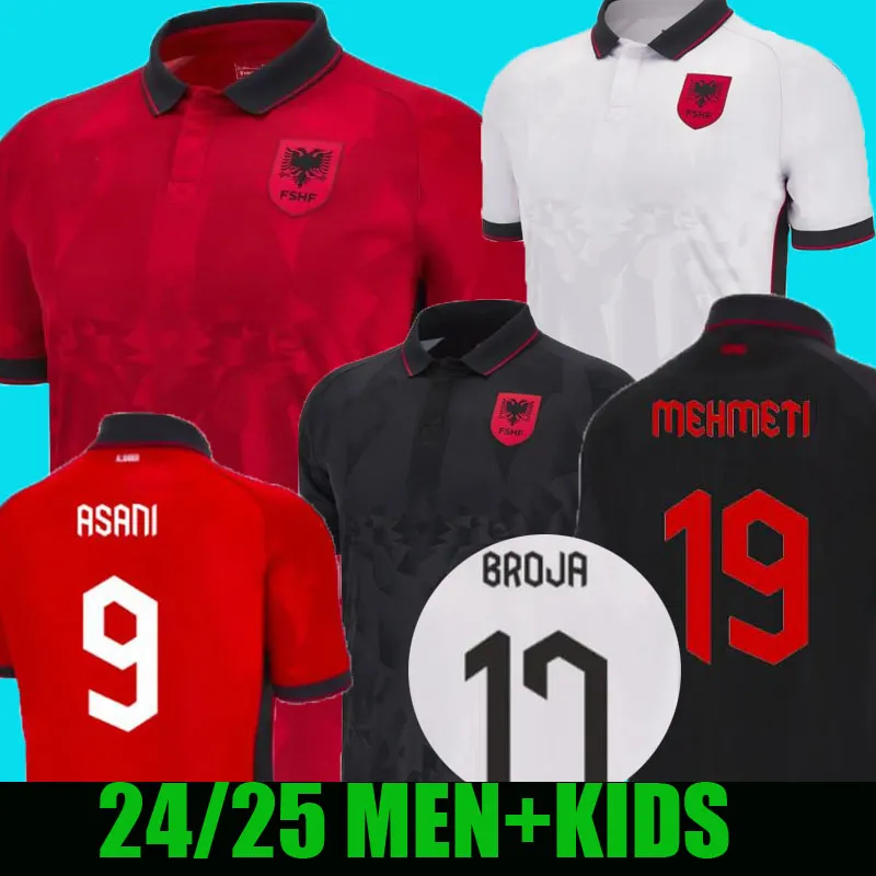 23 24 24 Albania Soccer Jerseys Drużyna narodowa Kristjan Asllani Marash 2023 2024 EURO HOME ODŁUGA KUMBULLA MYRTO UZUNI NEDIM BAJRAMI NOWOŚĆ Sport Men Football koszule