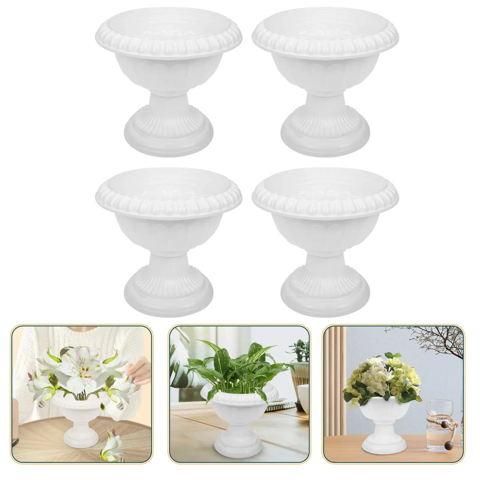 Plantadores pote flor urna plantador vaso romano vasos de casamento vaso de flores suculentas coluna vasos decorativos vintage suporte jardim mini