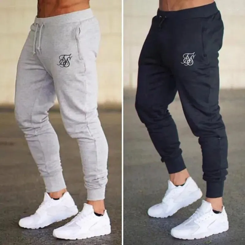 Pantalones para hombres sik jogging hombres joggers joggers corriendo deportes de entrenamiento leggings ropa deportiva pantalones de chándal medias de culturismo