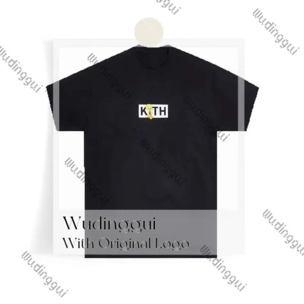 Designer Kith T Shirt Short Sleeve Luxury Major Brand Rap Classic Hip Hop Male Singer Kith Wrld Tokyo Shibuya Retro Street Fashion Brand Kith Shirt 408