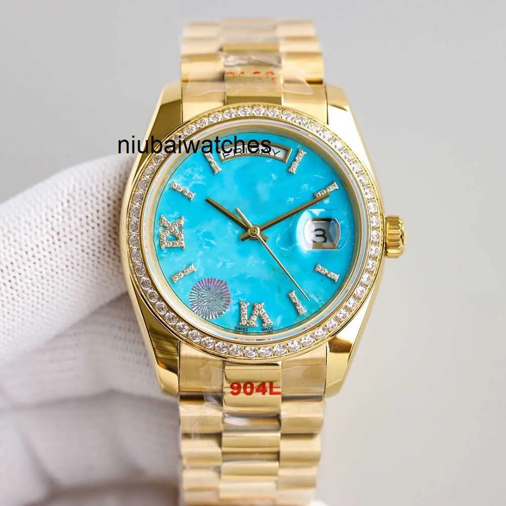 Luksusowy zegarek rlex top męskie zegarek automatyczny mechaniczny 36 mm Ladies Waterproof Design Sapphire Mirror Pasek ze stali nierdzewnej Prezenta