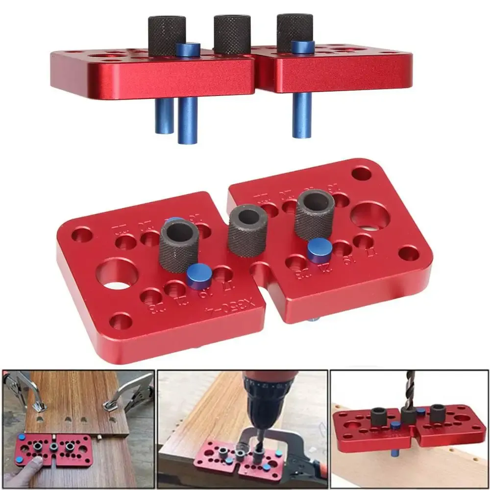 Joiners Doweling Jig Selfcentering Vertical Drilling Guide Hole Locator Puncher Tools Pocket Hole Jig Joinery Woodworking Tools