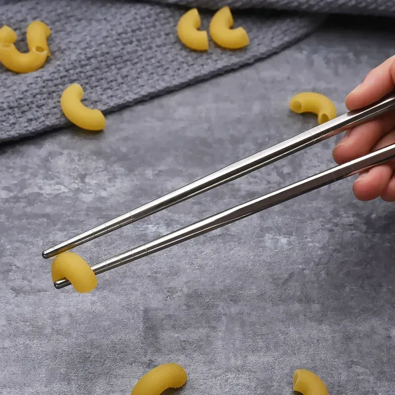 5 parpalillos chinos de Metal antideslizantes de acero inoxidable juego de palillos reutilizables soporte para palillos de comida Sushi Hashi