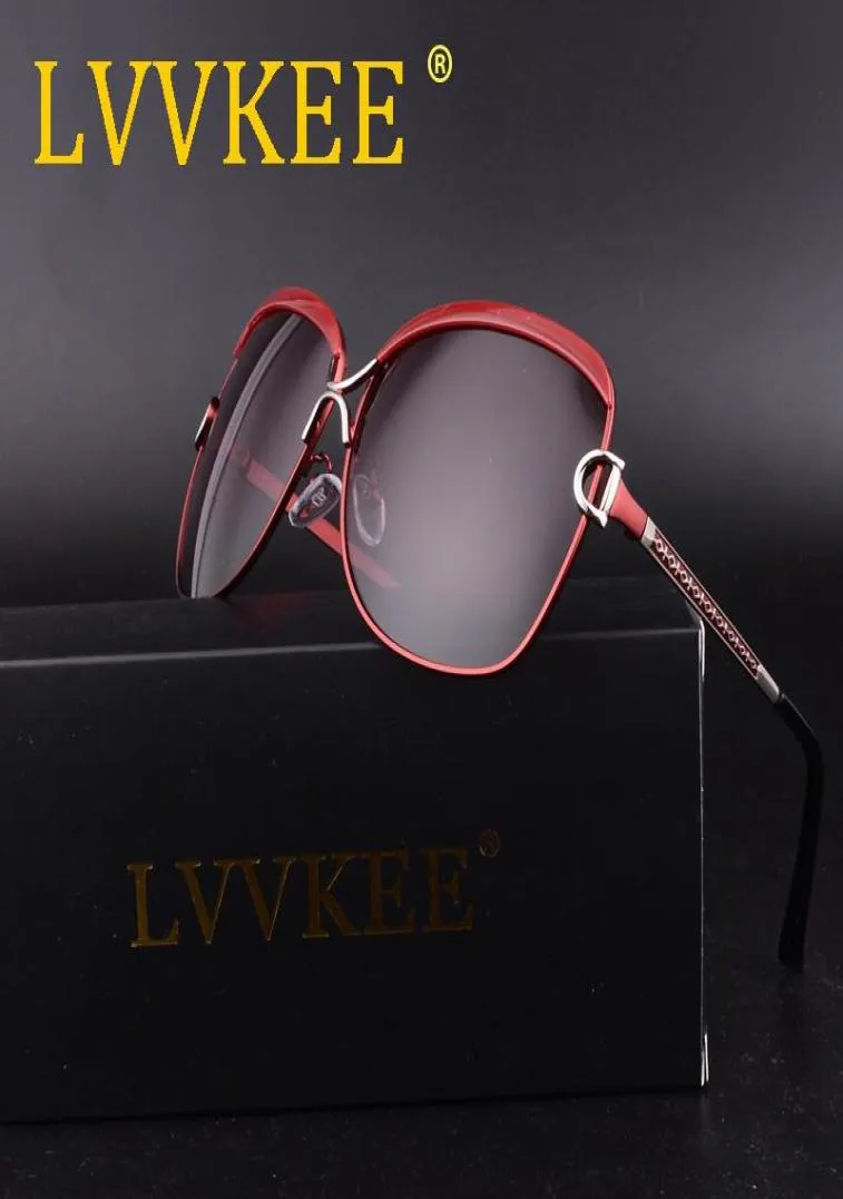 LVVKEE Mode Dames Zonnebril Designer HD Gepolariseerde Zon Glas voor vrouwen aluminium frame Retro Eyeglasses2112859