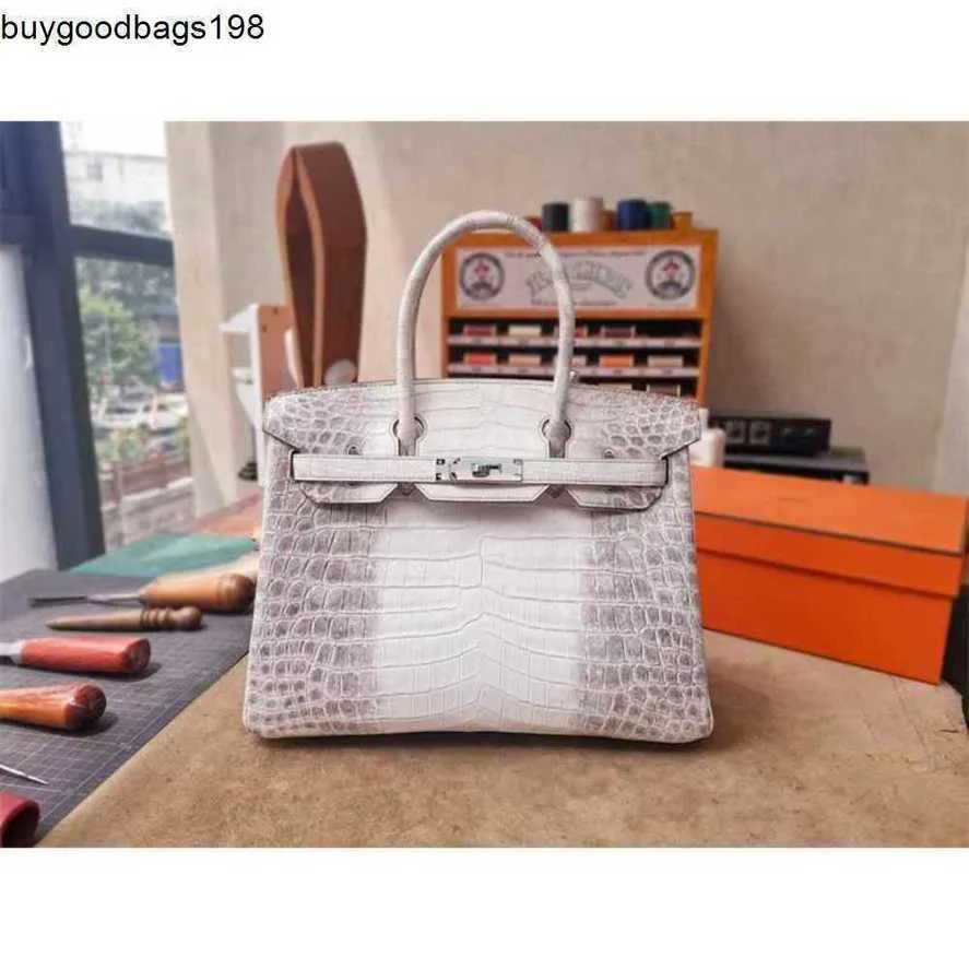 Designers handväskor Himalayans väskor Designer Higend Crocodile Leather BK25 All Manual Hand sydd kvinnor stor kapacitet