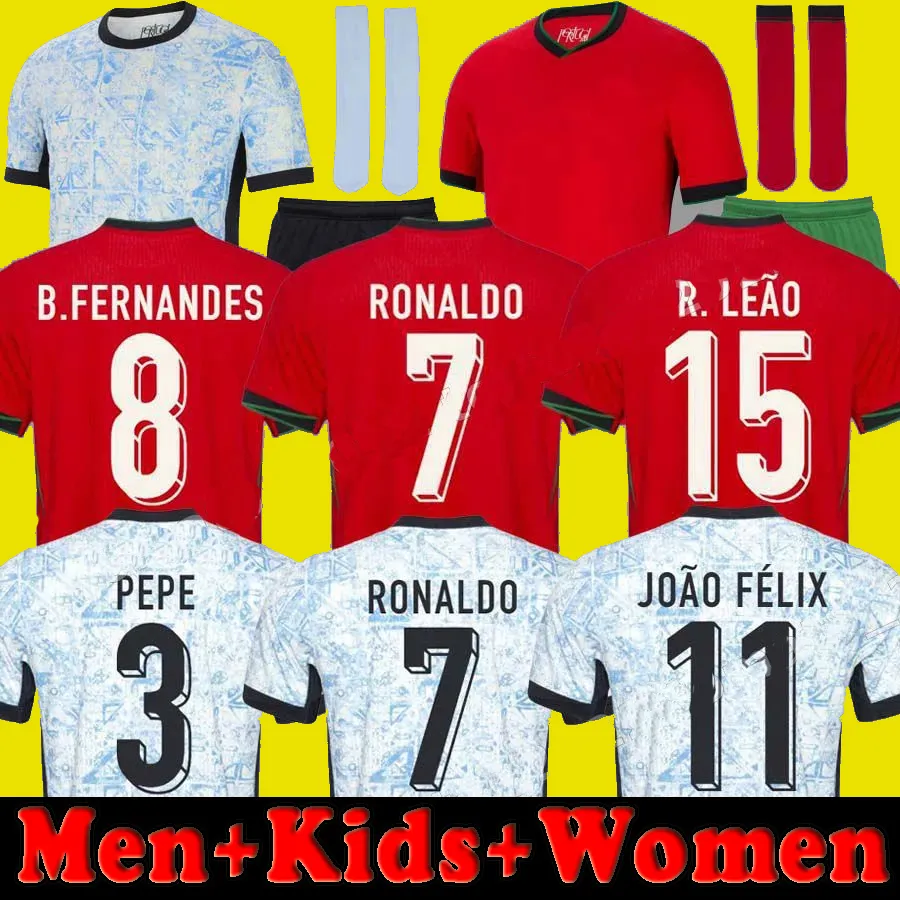2024 كرة القدم جيرسي البرتغالية البرتغالية برونو فرنانديز ديوجو J. Portuguessa 2025 Joao Felix 24 25 Football Shert Bernardo Portugieser Men Women Kids Kits Portogallo