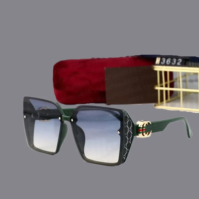 High End Designer Okulary przeciwsłoneczne dla kobiet Czarna zielona standardowa rozmiar pełna rama okulary audumbralne Wzór lampartowy kwadratowy obiektyw UV400 Słońce Metal HJ078 C4