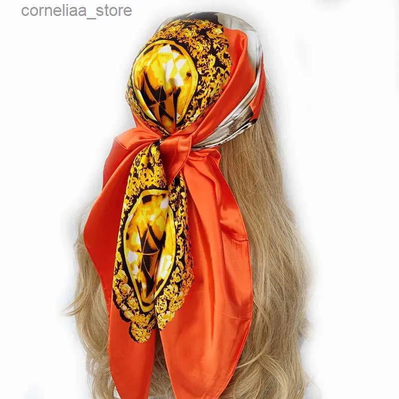 Bandanas Durag Moda Hair Scrunchies Joyería Ponytail Titular Arco Elástico Accesorios para el cabello para mujeres Bufanda Pajarita Banda para el cabello Cinta Headwear Y240325