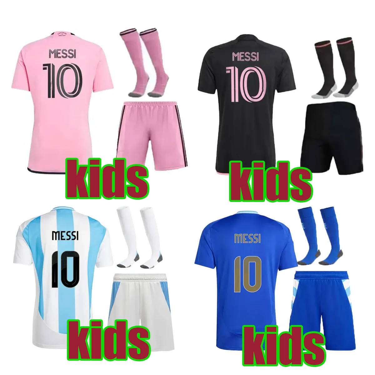 Kits de football pour enfants 2024 Maillots de football MESSIS 24 25 maillots de football pour enfants