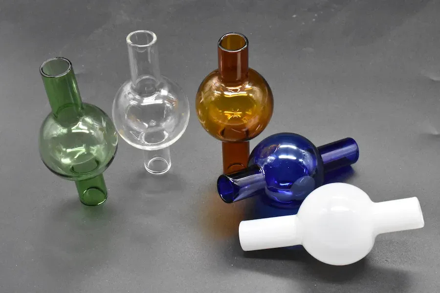 Newest Universal Colored glass bubble carb cap round ball dome for glass water pipes XL XXL thick Quartz thermal banger Nails