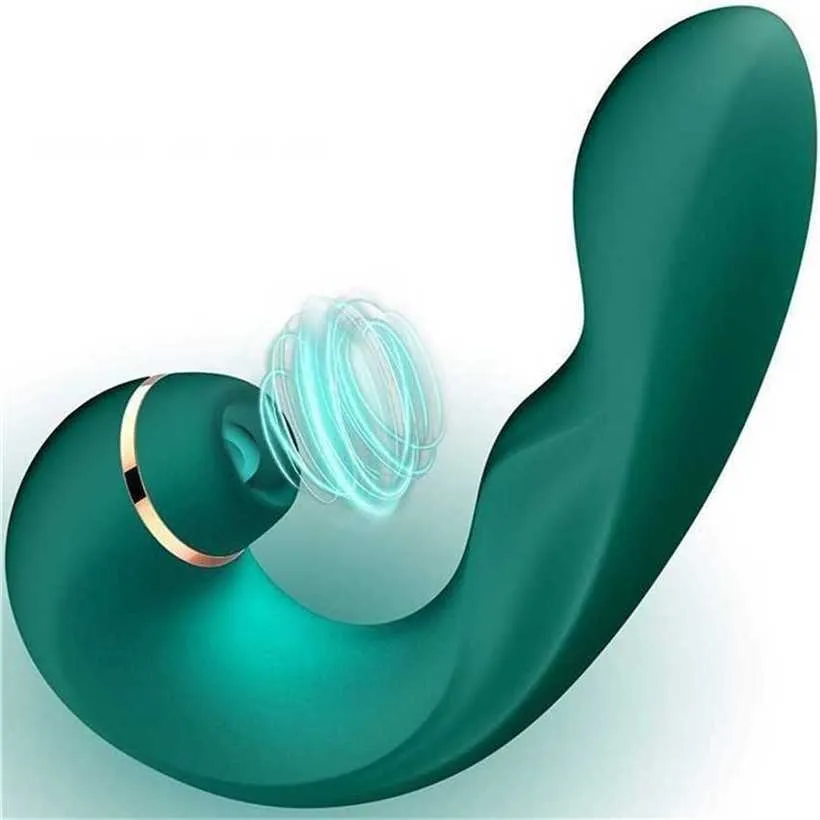 Chic Green Vibrating Stick för kvinnor för att onanera suger pat klimax g-spot privat område massage stick vuxen sex leksak 231129