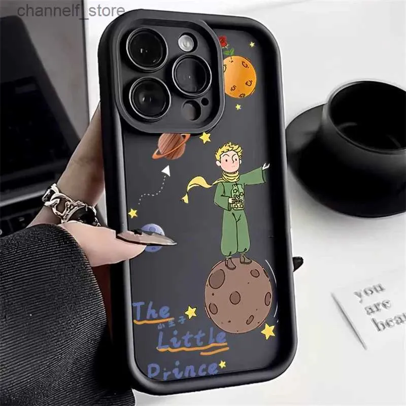 Capas de telefone celular Little Prince Anime Space Phone Case para IPhone 14 13 12 11 15 Pro Max SE2 X XR XS Max 7 8 15 Plus Soft à prova de choque CoversY240325