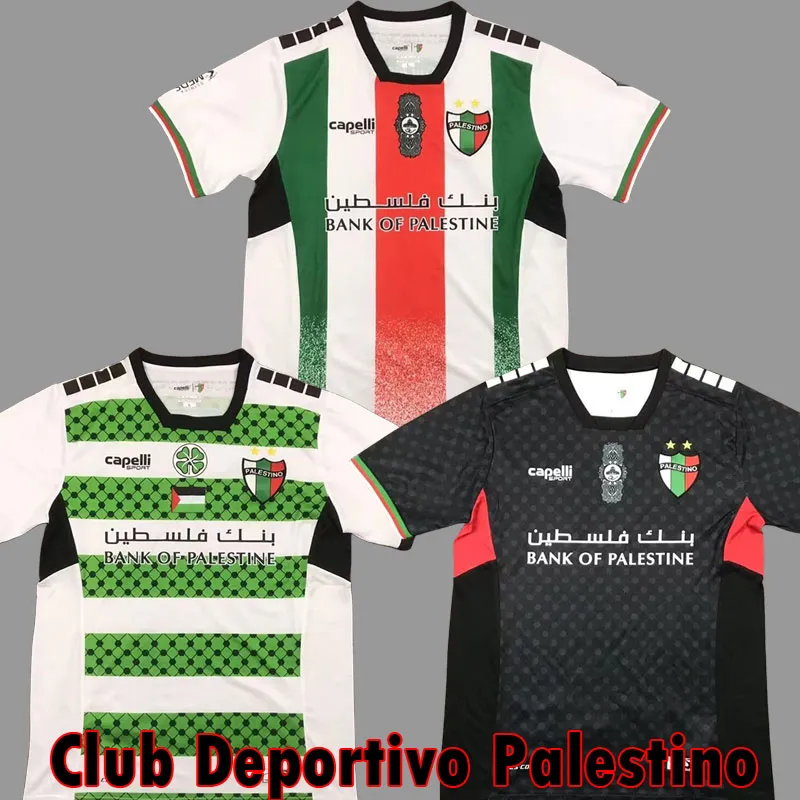 2024 2025 Club Deportivo Palestino voetbalshirt thuis weg zwart wit 24 25 CD Palestino aangepaste naam nummer Palestina kits voetbalshirt