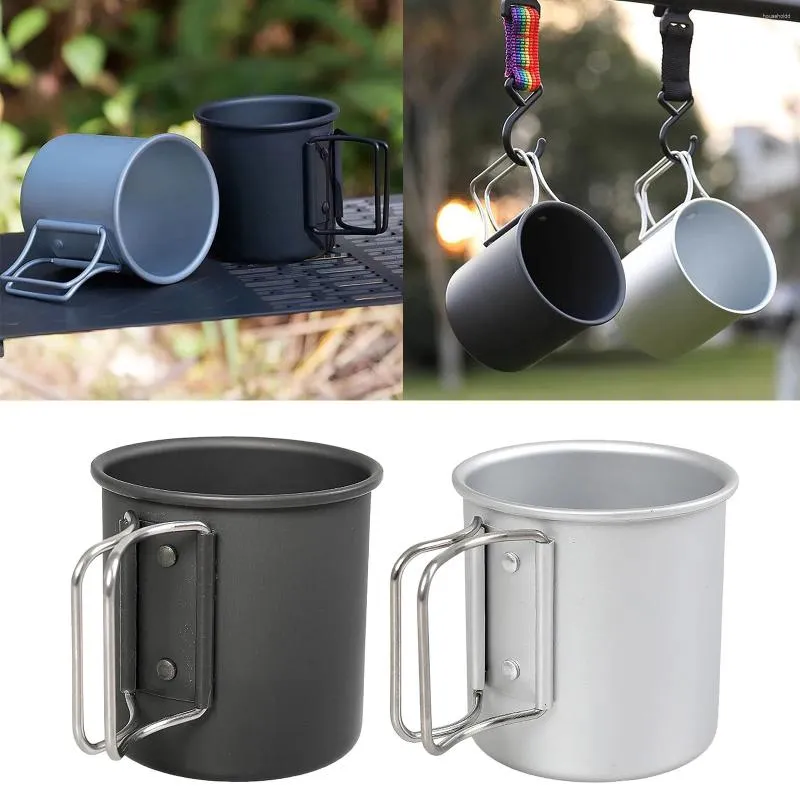 Mugs Outdoor Camping Folding Small Tea Cups Portable Ultra Light Aluminum Picnic Coffee Mini Water