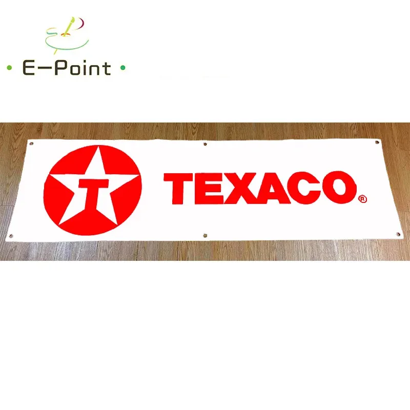 Accessoires 130GSM 150D matériel TEXACO bannière 1.5ft * 5ft (45*150cm) taille pour la maison drapeau intérieur extérieur décor yhx239