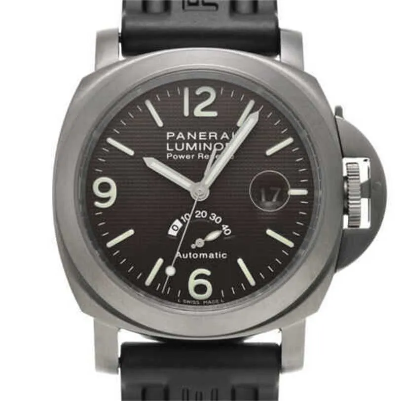 Relógios submersíveis Paneraiss Paneraiss Swiss Watch Sneak Series Power Reserve Pam00057 Relógios mecânicos automáticos masculinos totalmente em aço inoxidável à prova d'água