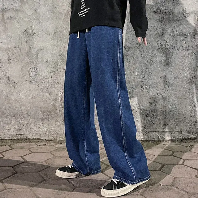 DHgate.com:Mens Baggy Jeans, Elastic Waist Classic Solid DHgate.com:Mens Baggy Jeans, Elastic Waist Classic Solid