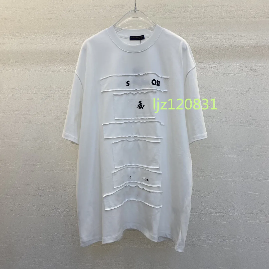 2024SS Camicia a maniche corte da uomo di nuova moda estiva da uomo T-shirt da donna Stampa di lettere Maglietta da uomo traspirante casual maglietta di design camicia hellstar S-XL