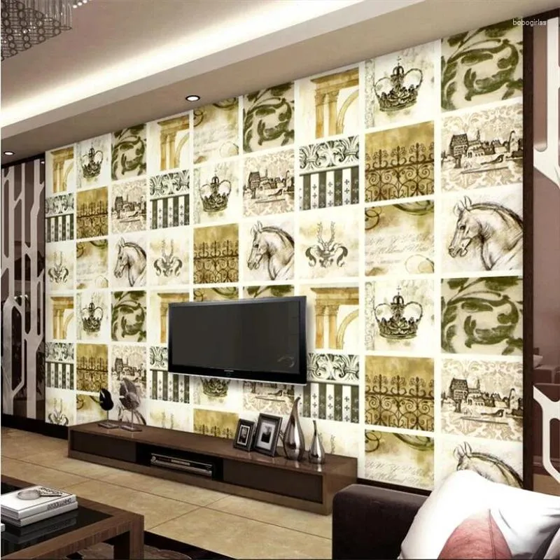 Tapety Wellyu niestandardowa tapeta papel de parede 3D europejski styl dekoracja