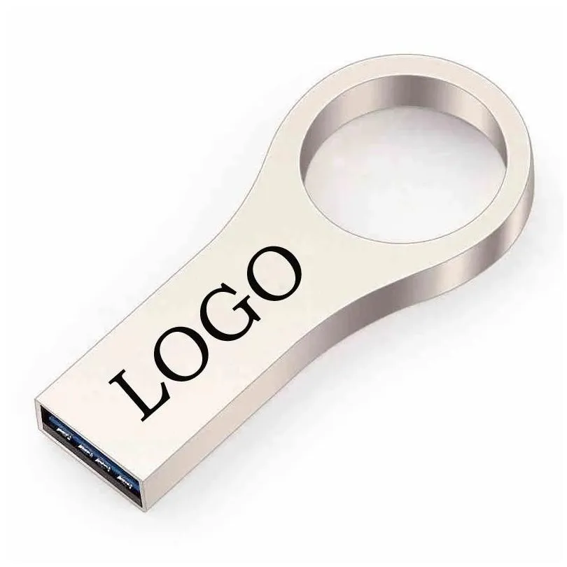 Andere schijven Opslagplaatsen 2.0 8/16/32/64Gb Logo Bk Pen Drive 32Gb USB Flash Mini Metaal Memory Drop Levering Computers Netwerken Otsaa