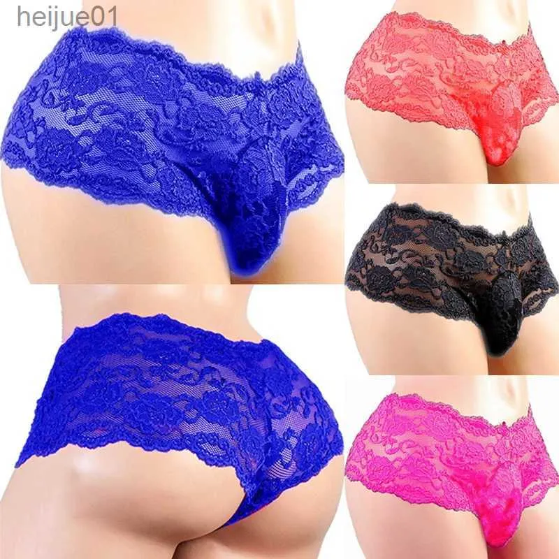 Slips Slipje 1 Ademend en sexy ondergoed voor mannen Jockstrap ondergoed voor mannen G-string string ondergoed voor mannen Kanten girly plus size ondergoed C24325