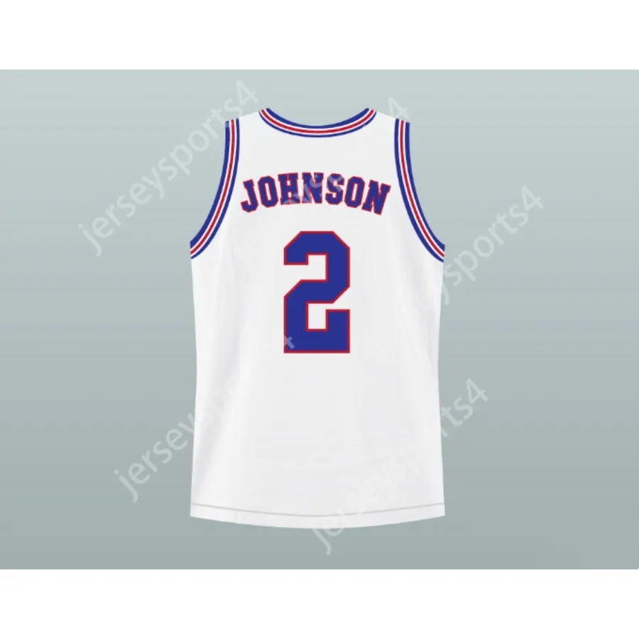 Personalizado qualquer nome qualquer equipe SPACE JAM TUNE SQUAD LARRY JOHNSON 2 JERSEY DE BASQUETE PONTO COSTURADO NOVO Tudo costurado Tamanho S M L XL XXL 3XL 4XL 5XL 6XL Qualidade superior