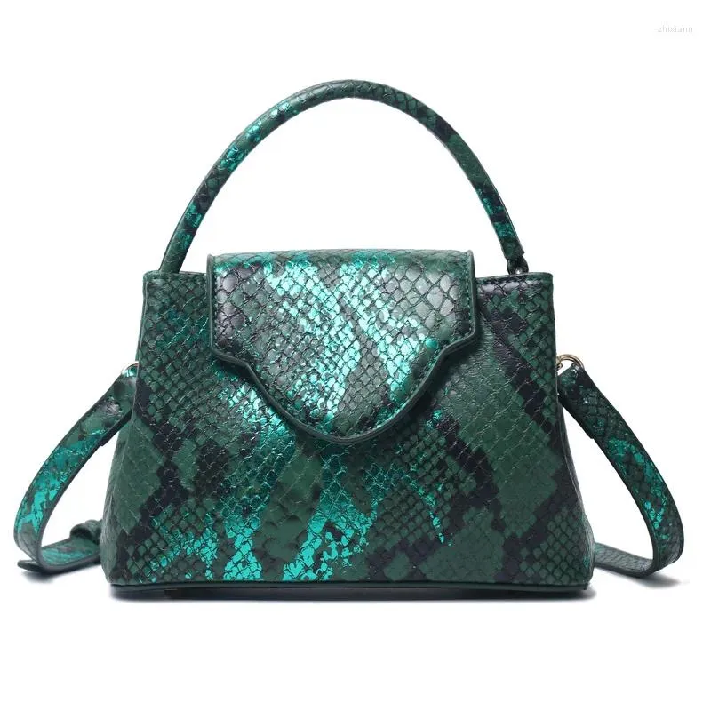 Totes S Handbag Women PU Python Pattern Designer Snake Tote Shoulder Bag