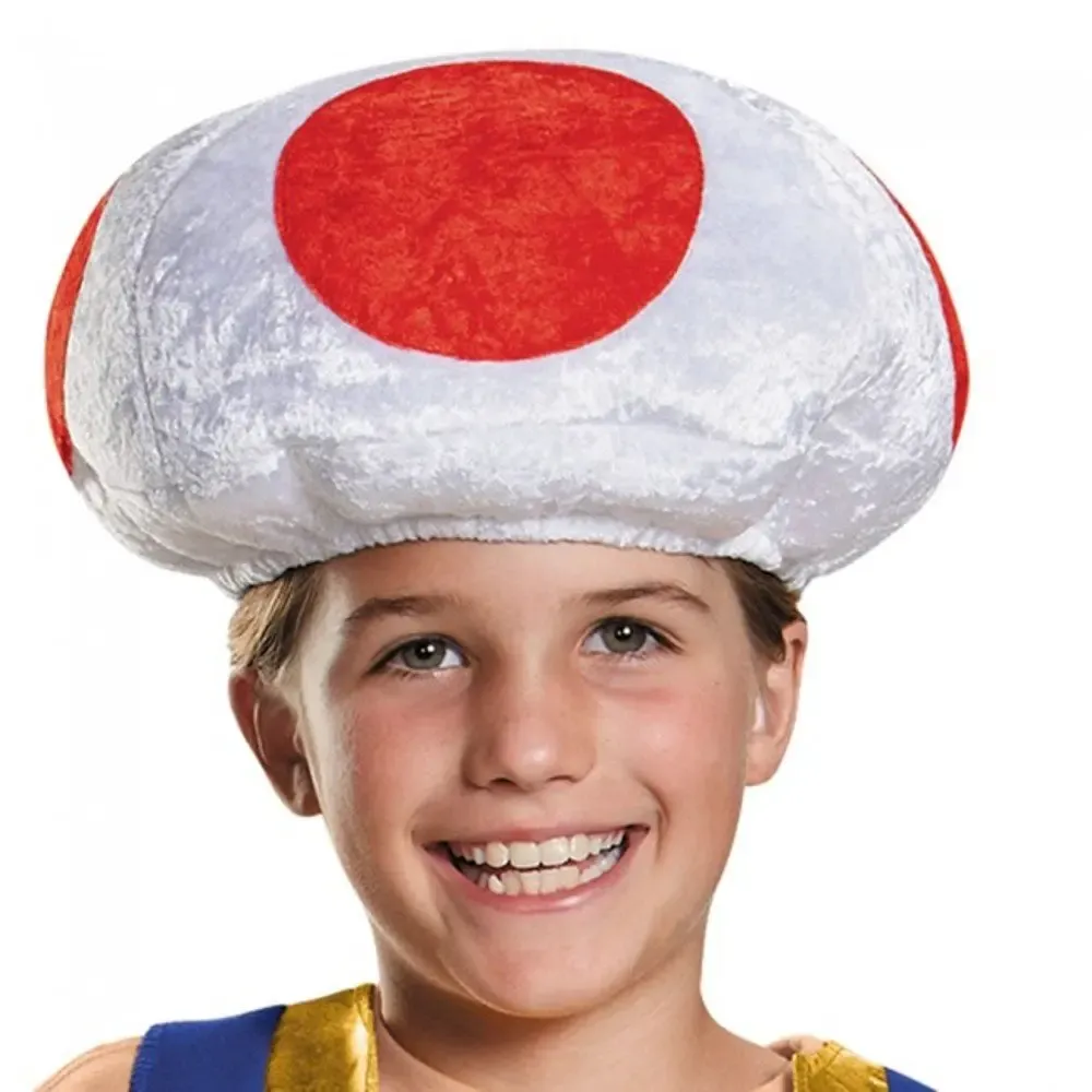 Chapeaux Toad Cosplay enfants chapeau rouge vert point champignon casquette chapeaux jeu Bros Roleplay Fantasia garçons fille accessoires Halloween fête cadeau