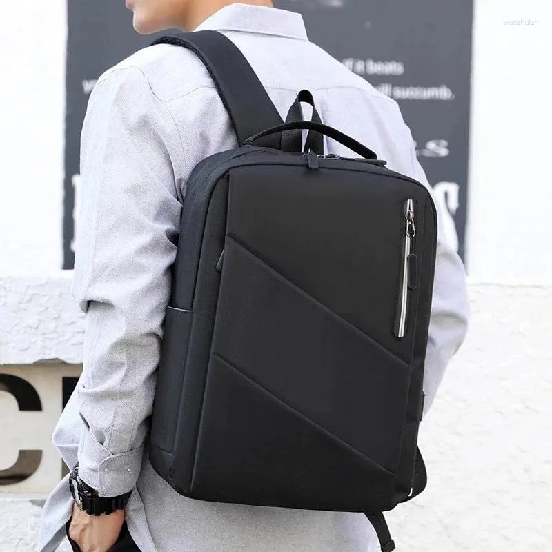 Wodoodporny biznes plecak 14-15.6-calowy laptop USB notebook szkolna torba podróżna anty kradzież plecak na ramię Mochila