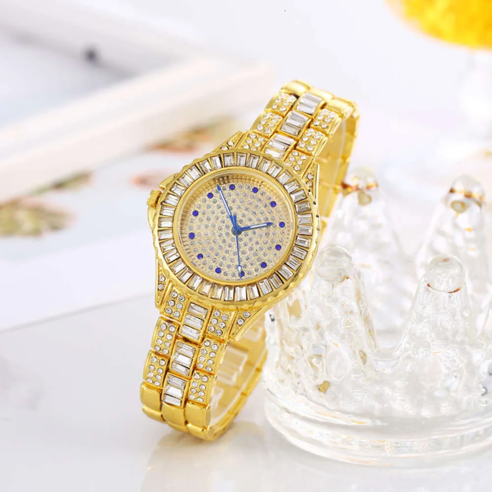 hoogwaardige luxe heren Watch Women Fashion Diamond Round Dial Dames Watch Personaliseerde veelzijdige kwarts G78i