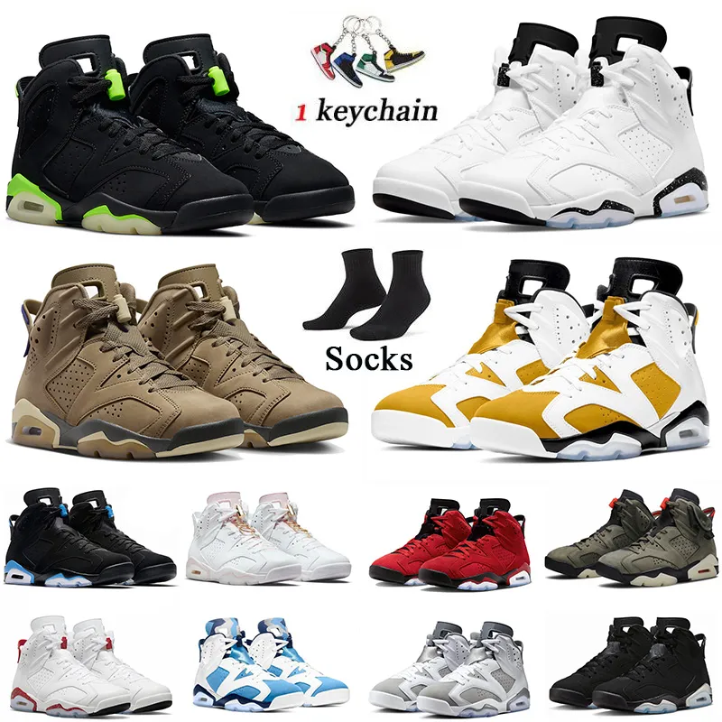 Jumpman 6 6s Mens Basketball Shoes Athletic Sport Sneakers Brown Kelp Yellow ockra unc Black Aqua Cool Grey Toro Reverse Oreo Golden Midnight Navy Outdoor Trainers