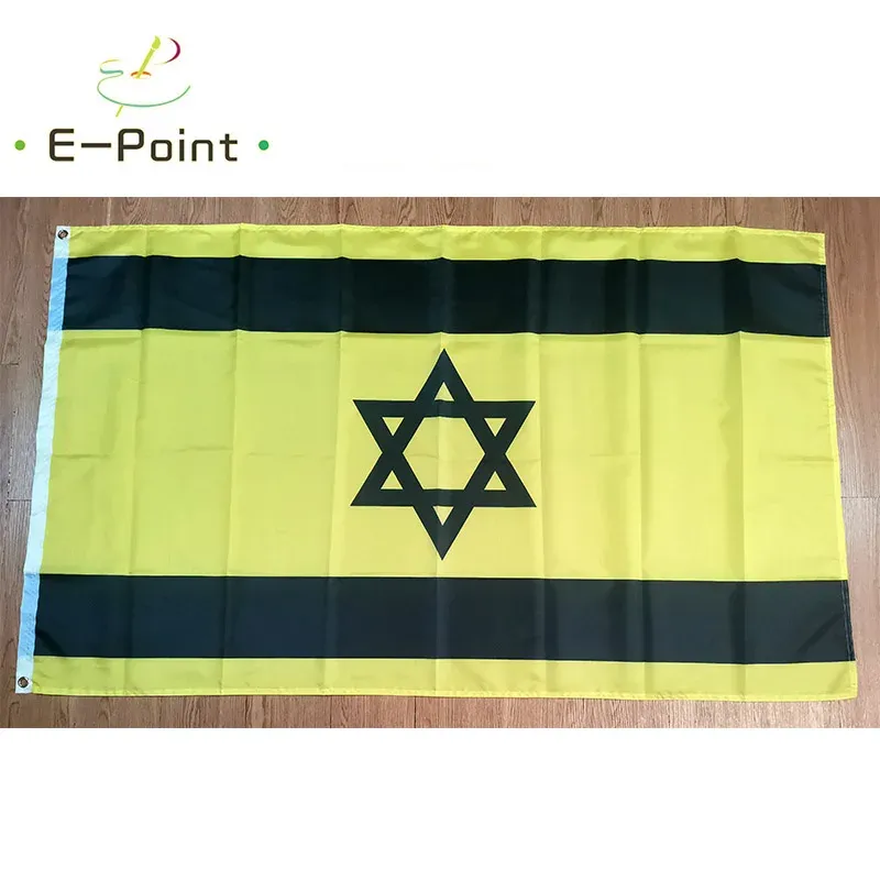 Tillbehör Beitar Jerusalem FC Style Israel Flag 60x90cm 90x150cm Dekorationsbanner för hem och trädgård