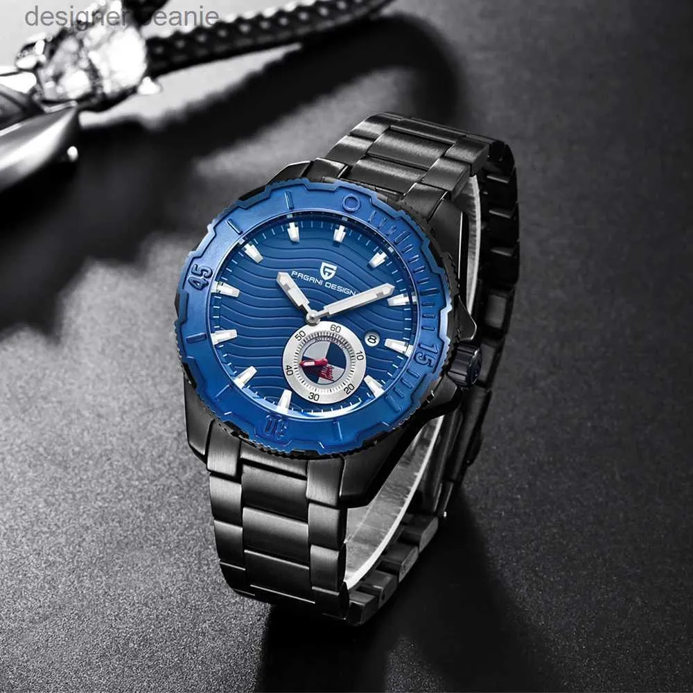 腕時計Paganiデザインファッションメカニカルスポーツ高度なファッションメンズ防水メンズスチールバンドPD-1636C24325