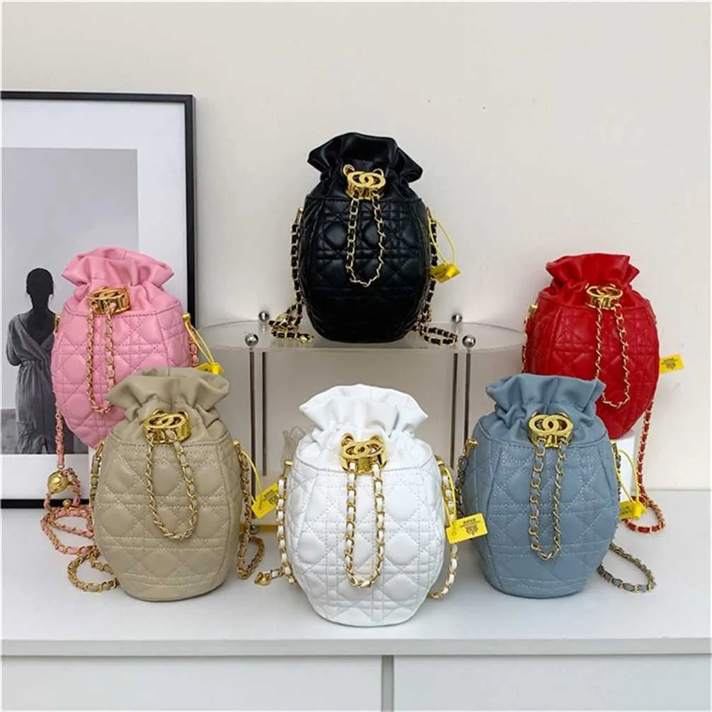 16% OFF Designer bag 2024 Handbags Xiaoxiangfeng Drawstring Crossbody Bucket with High Grade and Versatile Handheld Small Chain Soft Leather Womens