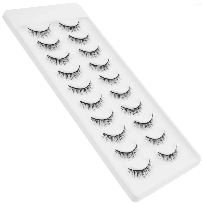 False Eyelashes 10 Pairs Natural Lashes Fake Individual Dense Makeup Accessories Kit Women