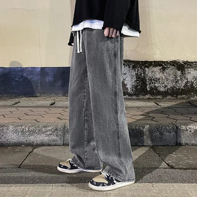 DHgate.com:Mens Baggy Jeans, Elastic Waist Classic Solid DHgate.com:Mens Baggy Jeans, Elastic Waist Classic Solid