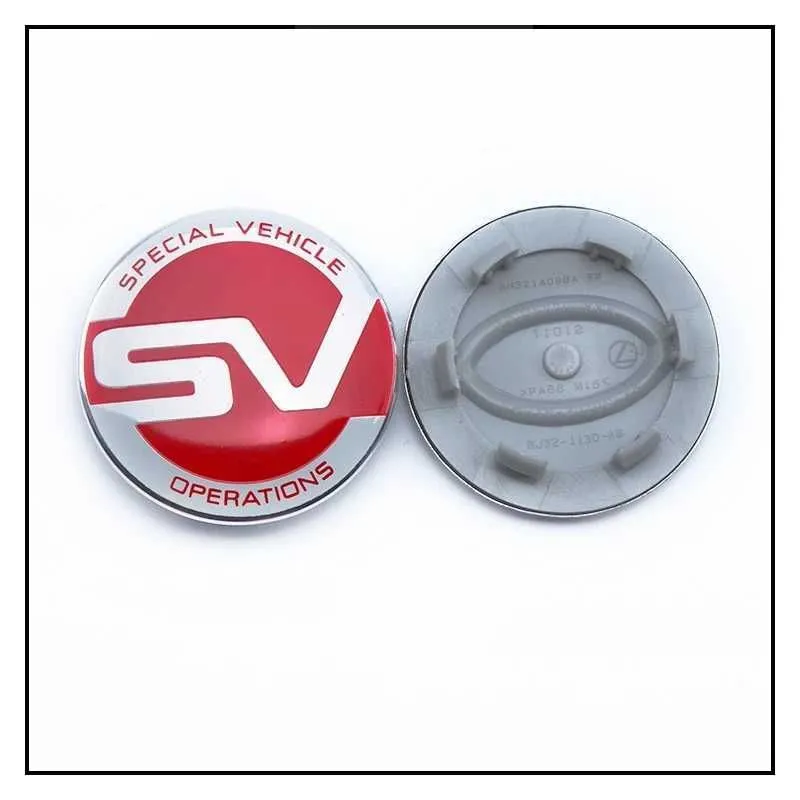 Sport Caps 4 stuks Range Rover ABS Letters SV 62mm Auto Wiel SVR Hub Stickers Voor Accessoires Land Center Discovery X Fgelh