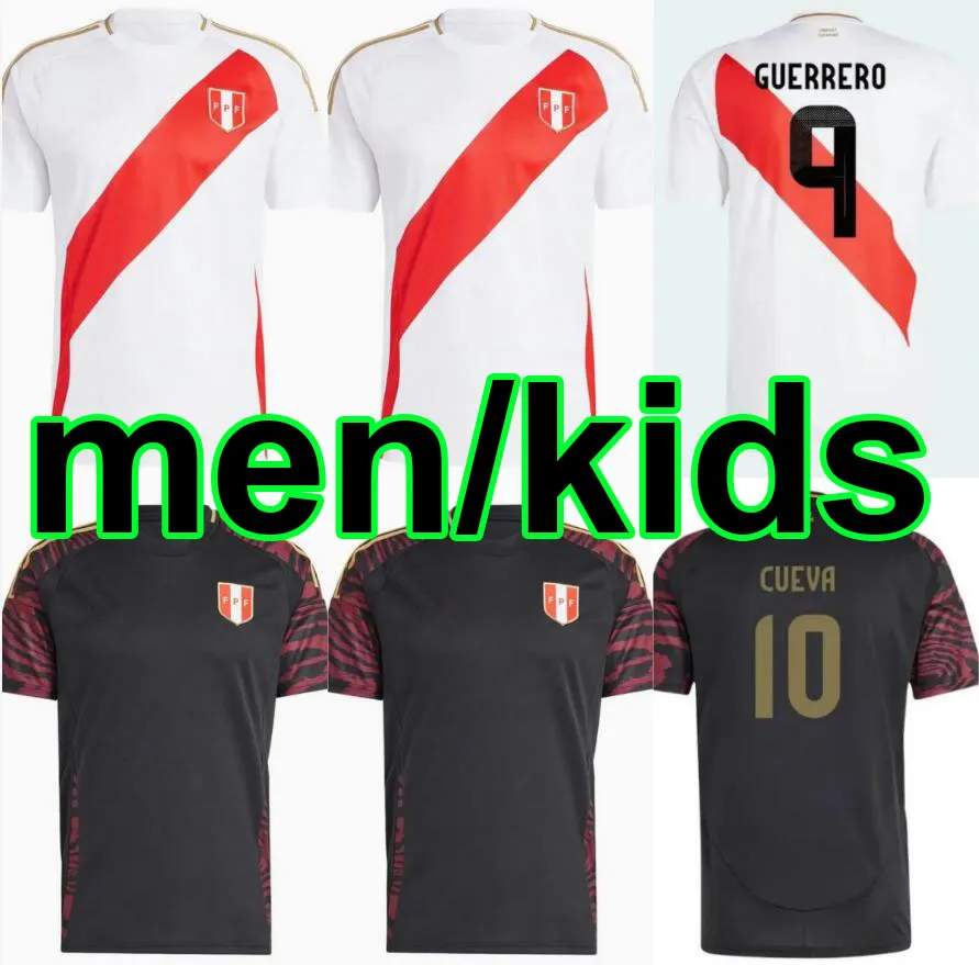 Дети мужчины Peru Soccer Jerseys 2024 Copa America Home Away Football Shirt Shirt