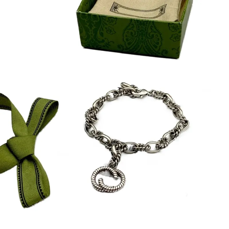 Collier de créateur vintage pour femme bracelet en or plaqué torsadé hommes bijoux lettre pendentif charme polyvalent pendentif mode zl190 H4