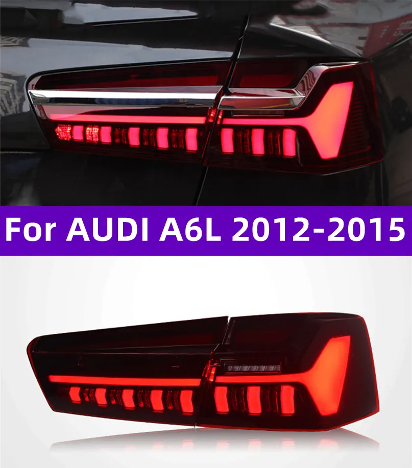 Audi A6L 20 12-20 15 C7テールランプブレーキリバースダイナミックターンシグナルリアランプアセンブリのLED Taillight