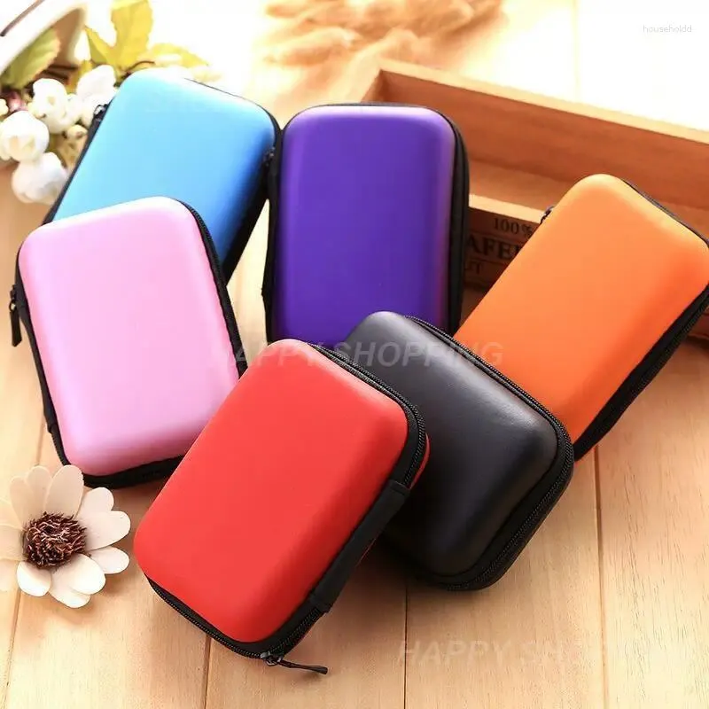 Storage Bags Colorful Portable Earphone Bag Phone Charger Box Key U Disk USB Cord Organizer Data Cable Case Accessories