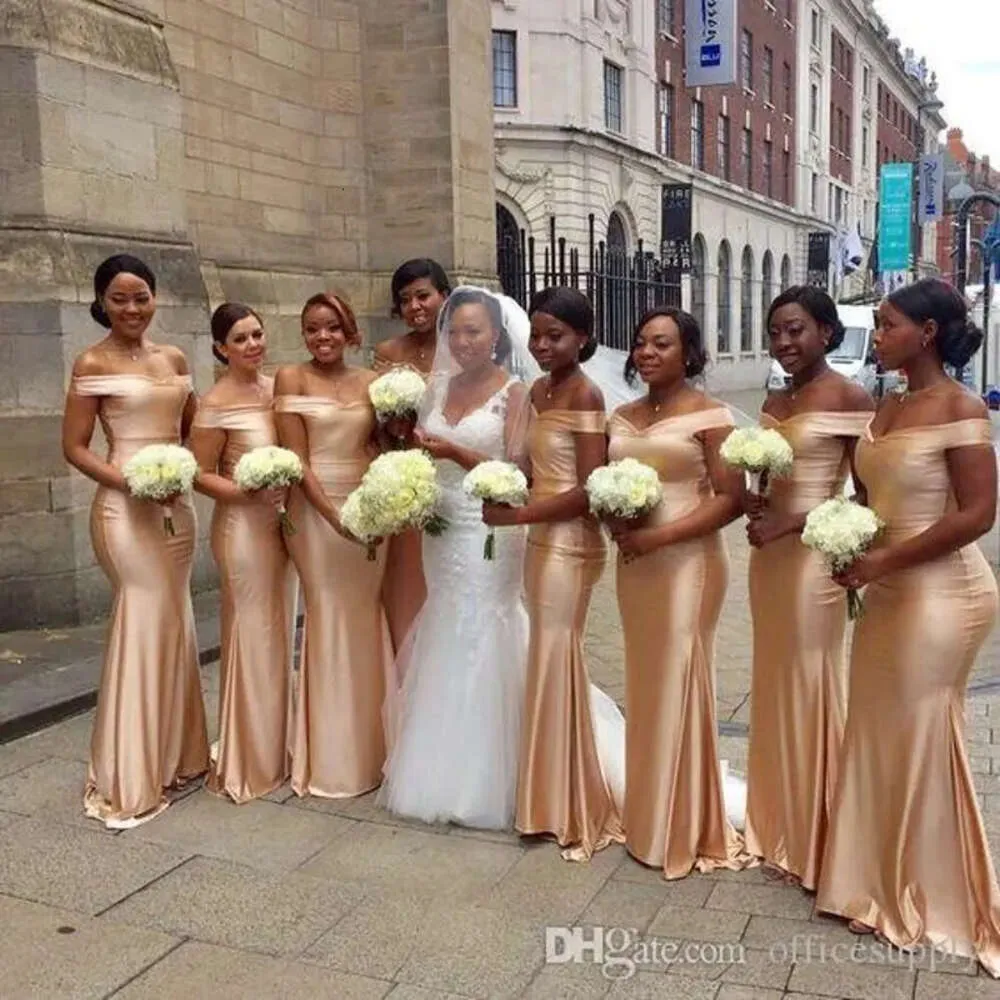 African Hot Mermaid South Bridesmaid Dresses Off Shoulder Plus Size Wedding Guest Dress Cap Sleeves Vintage Lace Bridesmaids Gowns s