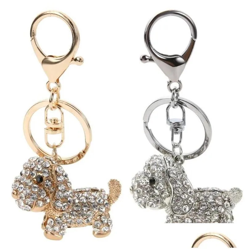 Porte-clés Longes 3 Type Belle Porte-clés En Cristal Pour Femmes Sac Pendentif De Voiture Charme Porte-clés En Métal Porte-clés Cadeau Grest Bijoux Dh4Yy