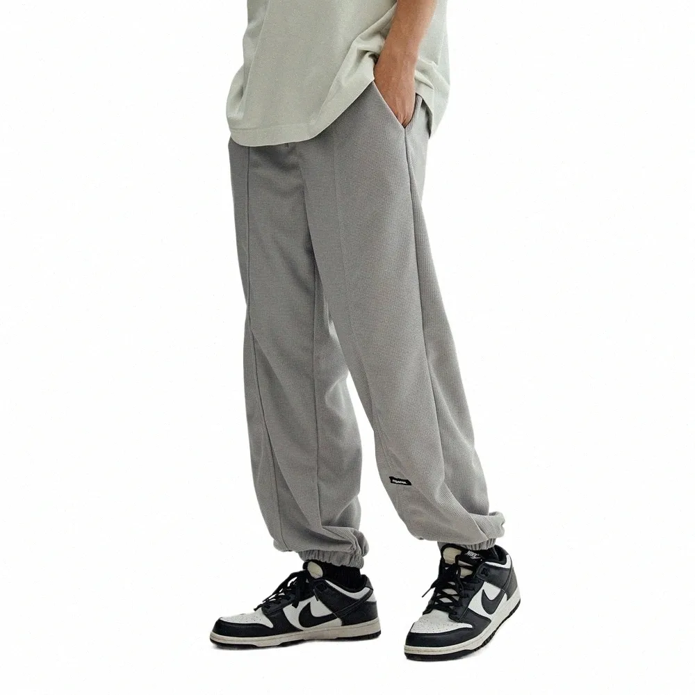 2022 Japonais Streetwear Pantalon de survêtement décontracté Mince Gris Joggers Harajuku Pantalon de jogging Hommes Vêtements Fi Pantalon de sport Homme w2NS #